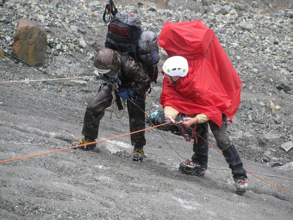 подъем на ледник Майли