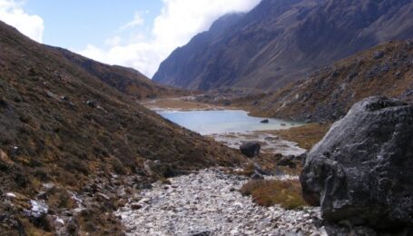 Samiti-lake-after-climbing-down-from-zemathang-sikkim-India