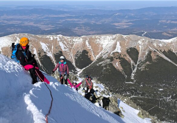 Школа альпінізму у Високих Татрах.  Сходження на г. Кежмарський Штіт (2558 м)